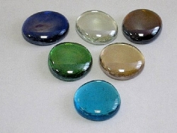 Glasnuggets irisierend buntmix, 25-35 mm, ( +/- 2 mm ), Kilo